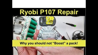 Ryobi P107 Battery Repair [upl. by Nylsor]