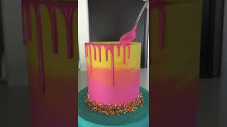 How to fix a drip mistake on a cake  Drip cake fail shorts shortvideo [upl. by Korey]