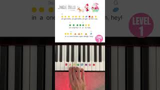 Jingle Bells Easy Piano Notes [upl. by Urbain]