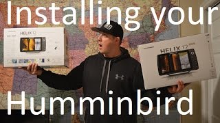 How to Install Your Helix Humminbird fish finder Part 1 [upl. by Ledoux]