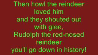 Rudolph The RedNosed Reindeer with lyrics [upl. by Brandon]