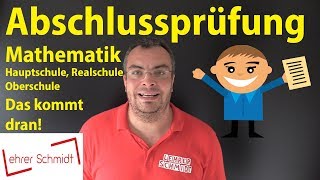 Abschlussprüfung Mathematik 2019  Das kommt dran Hauptschule Realschule Oberschule [upl. by Yrrol182]