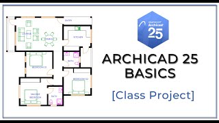 ArchiCAD 25 Basics  Class Project [upl. by Nnylyoj744]