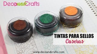 Tintas para sellos caseras  DecoAndCrafts [upl. by Ambrosane]