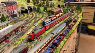 BADEN BADEN fleischmann piccolo noch n gauge German layout sidings lockdown update raw un edited [upl. by Ultima]