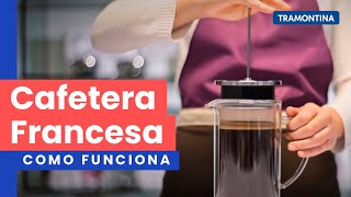 ¿Cómo preparar café en la cafetera francesa  Tramontina [upl. by Elspet]