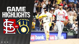 Cardinals vs Brewers Game Highlights 51024  MLB Highlights [upl. by Gemina328]