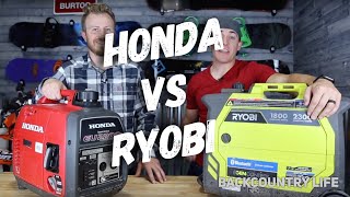 Honda 2200 Generator vs Ryobi 2300 Generator [upl. by Nonnair776]