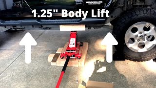 125quot Body lift install Jeep Wrangler JK [upl. by Quinton]