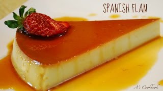 Spanish Flan Caramel Pudding  Easy homemade recipe [upl. by Saber]