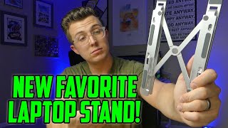 Mosonth Aluminum Laptop Stand Review [upl. by Jerrold273]