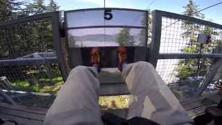 INCREDIBLEzipline through the clouds Icy Strait Point Alaska  worlds largest [upl. by Hoseia]