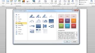 Word 2010 SmartArt Graphics [upl. by Eenar]