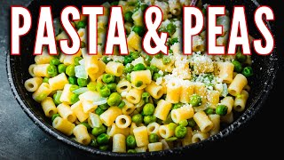 Simple Pasta with Peas pasta e piselli [upl. by Drucy]