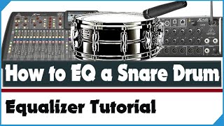 Snare Drum EQ  Mixing Tips  Live Sound amp Recording Tutorial [upl. by Lesab]