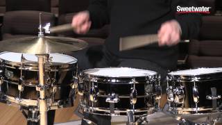 Tama Metalworks Steel Snare Drums Review by Sweetwater Sound [upl. by Ecilef529]