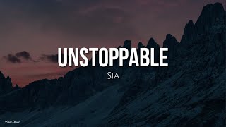 Unstoppable lyrics  Sia Inglés  Español [upl. by Oakleil]