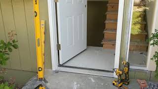 Jeld Wen Front Door Installation  Really crappy products and craftsmanship PART 1 [upl. by Aicilra]