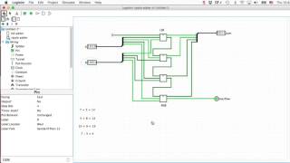 Logisim Examples using a 4bit adder [upl. by Tra]