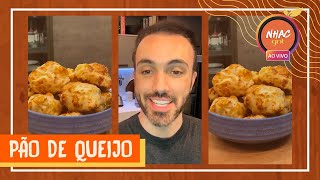 PÃO DE QUEIJO Leo Paixão ensina versão com TRÊS ingredientes  Lives da Quarentena [upl. by Ahsirpac603]