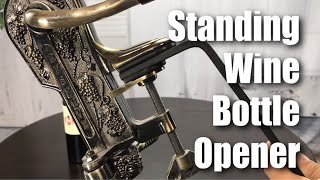 Antique Bronze Corkscrew Wine Bottle Opener Stand Review [upl. by Ennairrac]