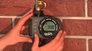 How To Program an Orbit 1Outlet Hose Faucet Timer 24600 [upl. by Oilcareh]