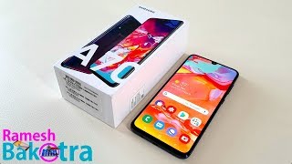 Samsung Galaxy A70 Unboxing and Full Review [upl. by Eedrahs]