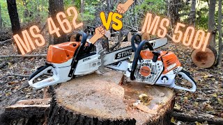 STIHL MS 500i vs STIHL MS 462 [upl. by Hterag271]