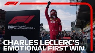 Charles Leclercs Emotional First F1 Win  2019 Belgian Grand Prix [upl. by Aivilo]