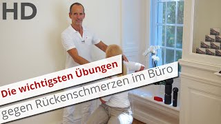 Rückenschmerzen unterer Rücken Einfache Übungen für das Büro [upl. by Aihtnis]