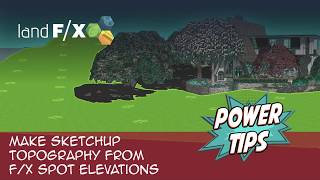 Power Tip Make SketchUp Topography from FX Spot Elevations [upl. by Lowis706]