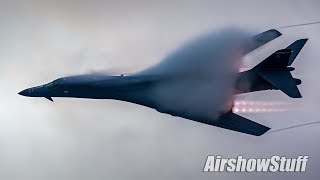 Vaporfest B1 Twilight Afterburner Flybys  EAA AirVenture Oshkosh 2017 [upl. by Annazus]