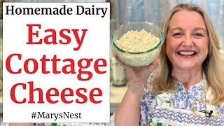 How to Make Cottage Cheese  The Easy Way [upl. by Adnohsal627]