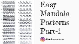 100 Easy Mandala Patterns For Beginners Part1 [upl. by Rosario397]