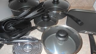 Unboxing Tramontina 18 Pc Enamel Nonstick Cookware Set Review  Must Watch [upl. by Uziel]