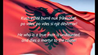 Albanian National Anthem  quotHymni I Flamuritquot SQEN [upl. by Arreis816]