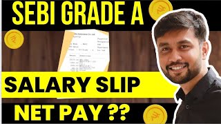 SEBI GRADE A Latest Salary Slip 2024  Net Salary  Banker Couple [upl. by Nahshon]