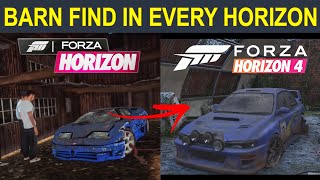 Finding A Barn Find In EVERY Forza Horizon l Evolution Of Barn Find Cutscene Forza Horizon 1234 [upl. by Muncey210]