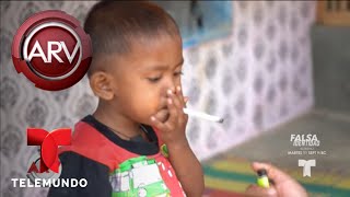 Niño de dos años fuma 40 cigarrillos al día  Al Rojo Vivo  Telemundo [upl. by Ihn948]