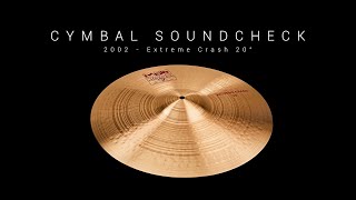 CYMBAL SOUNDCHECK  Extreme Crash 20quot [upl. by Htir915]