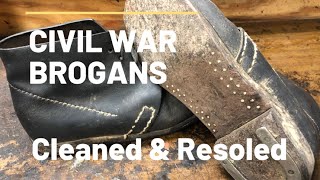 Civil War Brogans Restoration [upl. by Eugilegna]