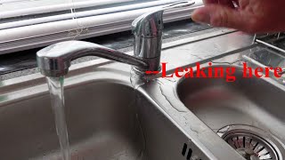 Mixer tap leaking from body [upl. by Aseen]