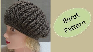 Beret Pattern Knitting Step by Step easy Suitable for beginners Tutorial [upl. by Mighell]