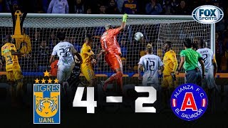 Tigres  Alianza 42  GOLES  Octavos de final Vuelta  CONCACAF Liga de Campeones [upl. by Esemaj]