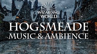 Harry Potter Music amp Ambience  Hogsmeade Relaxing Music Crowd Noise and Snow [upl. by Aihsaei]