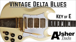 Vintage Delta Blues in E  Guitar Backing Track [upl. by Nodyl]