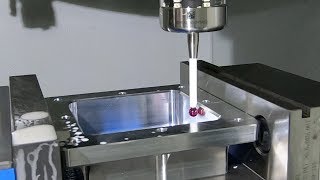 Renishaw Probe Accuracy Test in a Haas CNC Mill [upl. by Enid12]