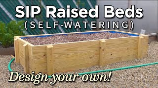 Selfwatering SIP Subirrigated Raised Bed Construction How to Build [upl. by Enilekaj]