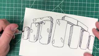 How to Draw Stonehenge [upl. by Sairahcaz765]