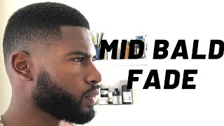 MID BALD FADE HAIRCUT TUTORIAL LEARN THIS FADE IN 5 MINUTES [upl. by Chang]